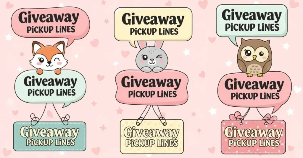 Cute Giveaway Pickup Lines That Feel Adorable