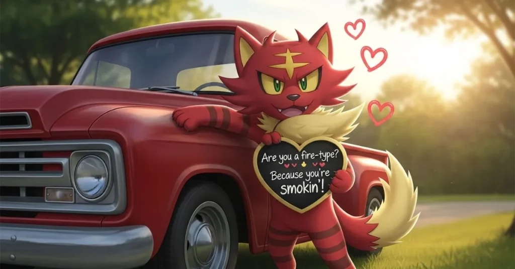 Cute Incineroar Pickup Lines