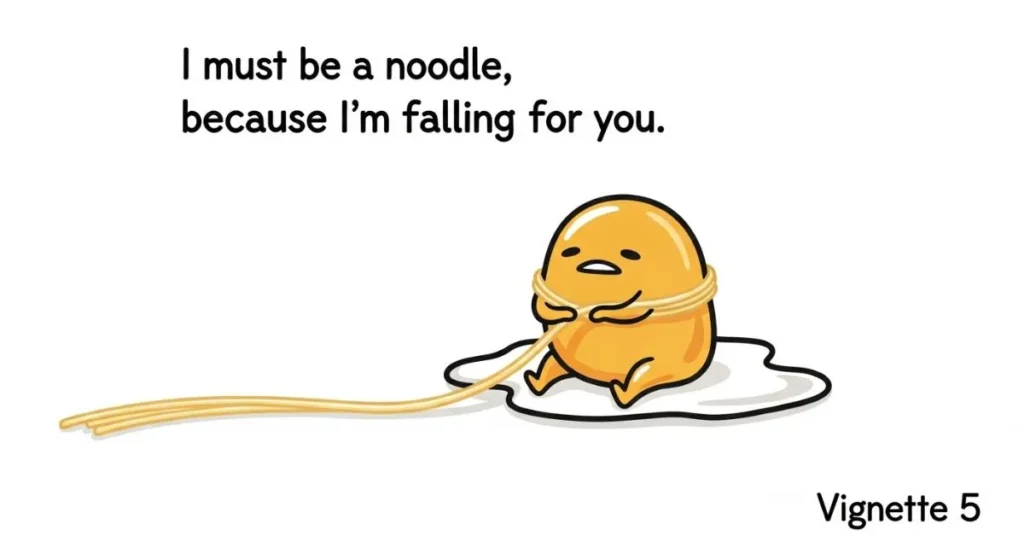 Flirty Gudetama Pickup Lines