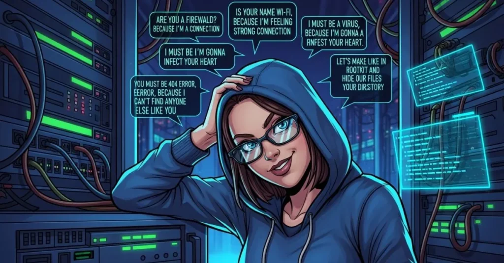 Flirty Hacker Pickup Lines
