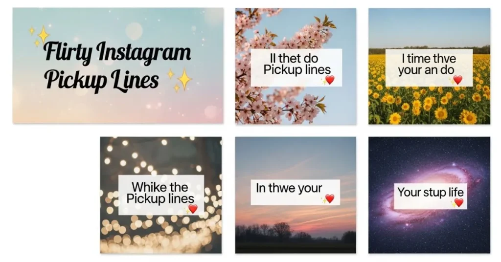 Flirty Instagram Pickup Lines