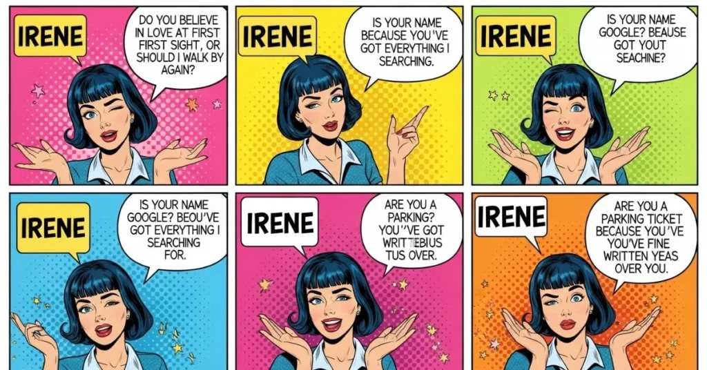 Flirty Irene Pickup Lines