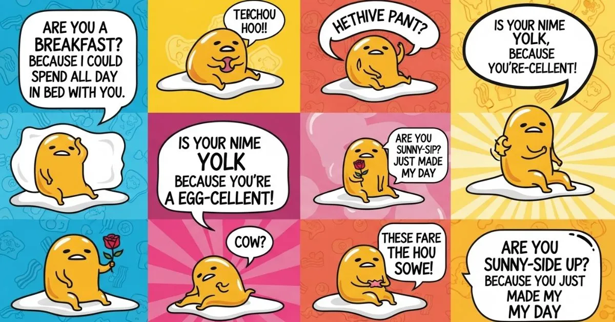 Gudetama Pickup Lines