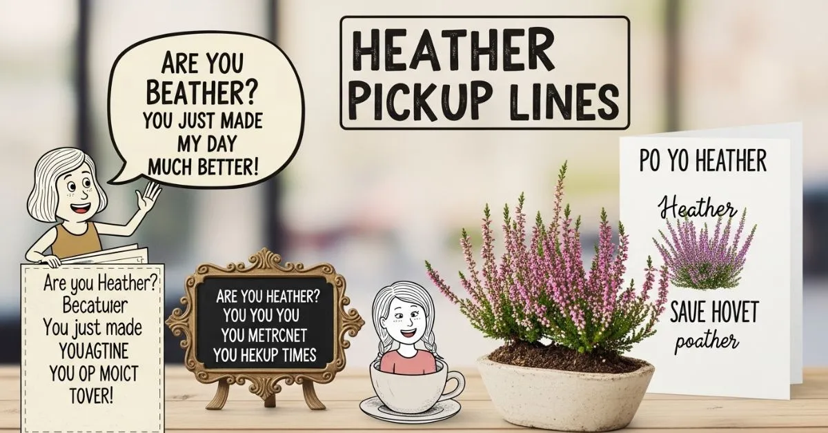 Heather Pickup Lines