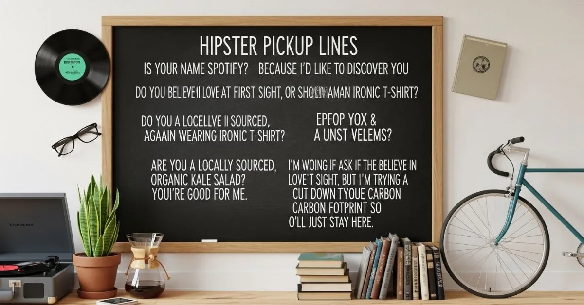Hipster Pickup Lines