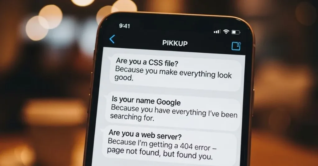 Smooth HTML Pickup Lines