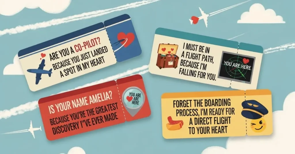 Smooth Jet Pickup Lines for DMs & Captions