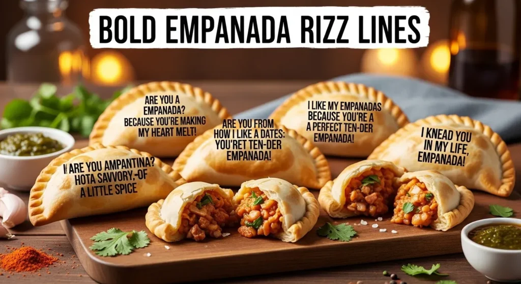 Bold Empanada Rizz Lines