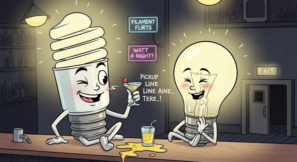 Cheeky Halogen Pickup Lines