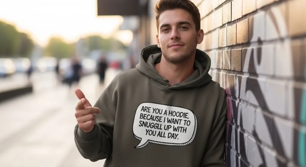 Cheeky Hoodie Pickup Lines
