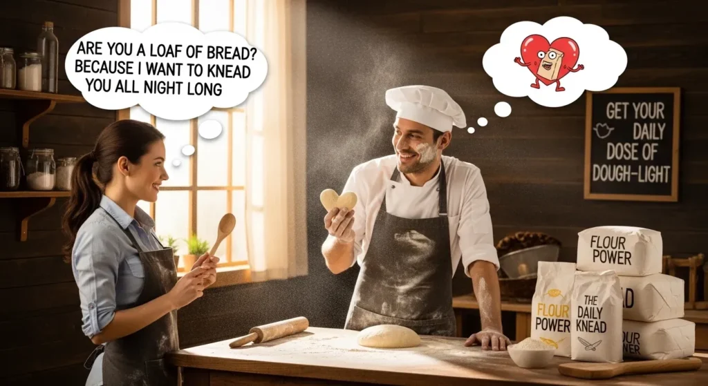 Cheesy Flour Pickup Lines