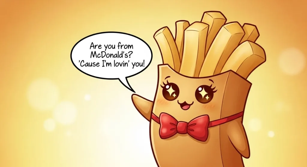Cute & Sweet Fries Pickup Lines