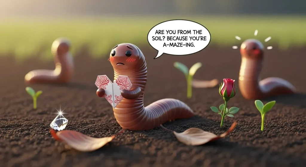 Cute Earthworm Pickup Lines