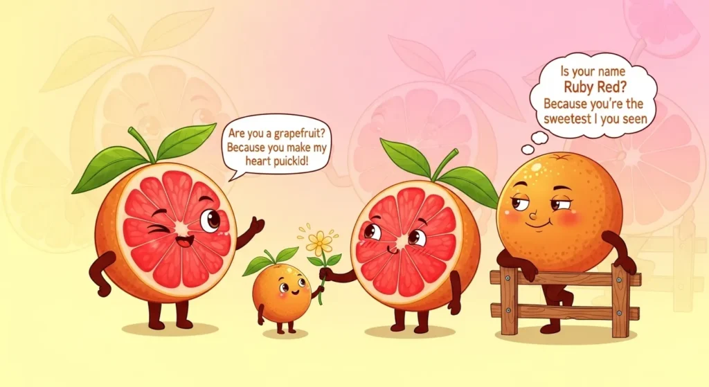 Cute Grapefruit Pickup Lines