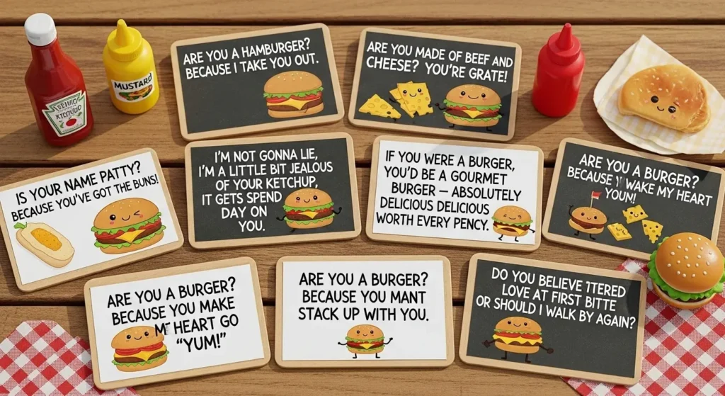 Cute Hamburger Pickup Lines