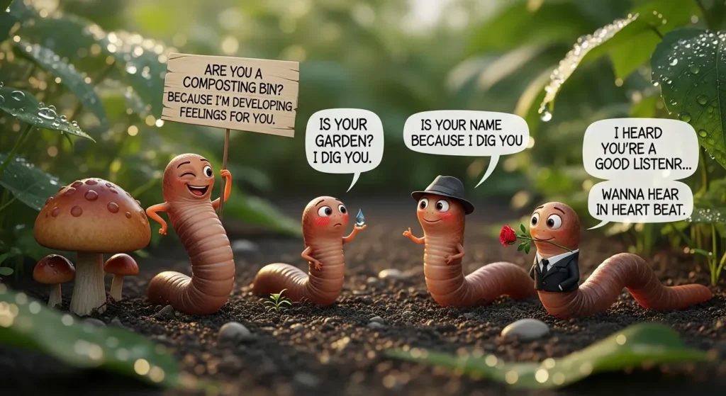 Flirty Earthworm Pickup Lines