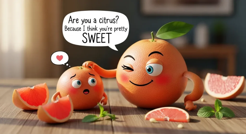 Flirty Grapefruit Pickup Lines