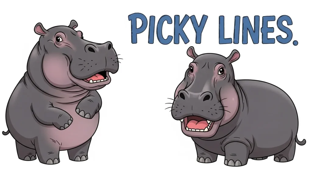 Funny Hippo Pickup Lines