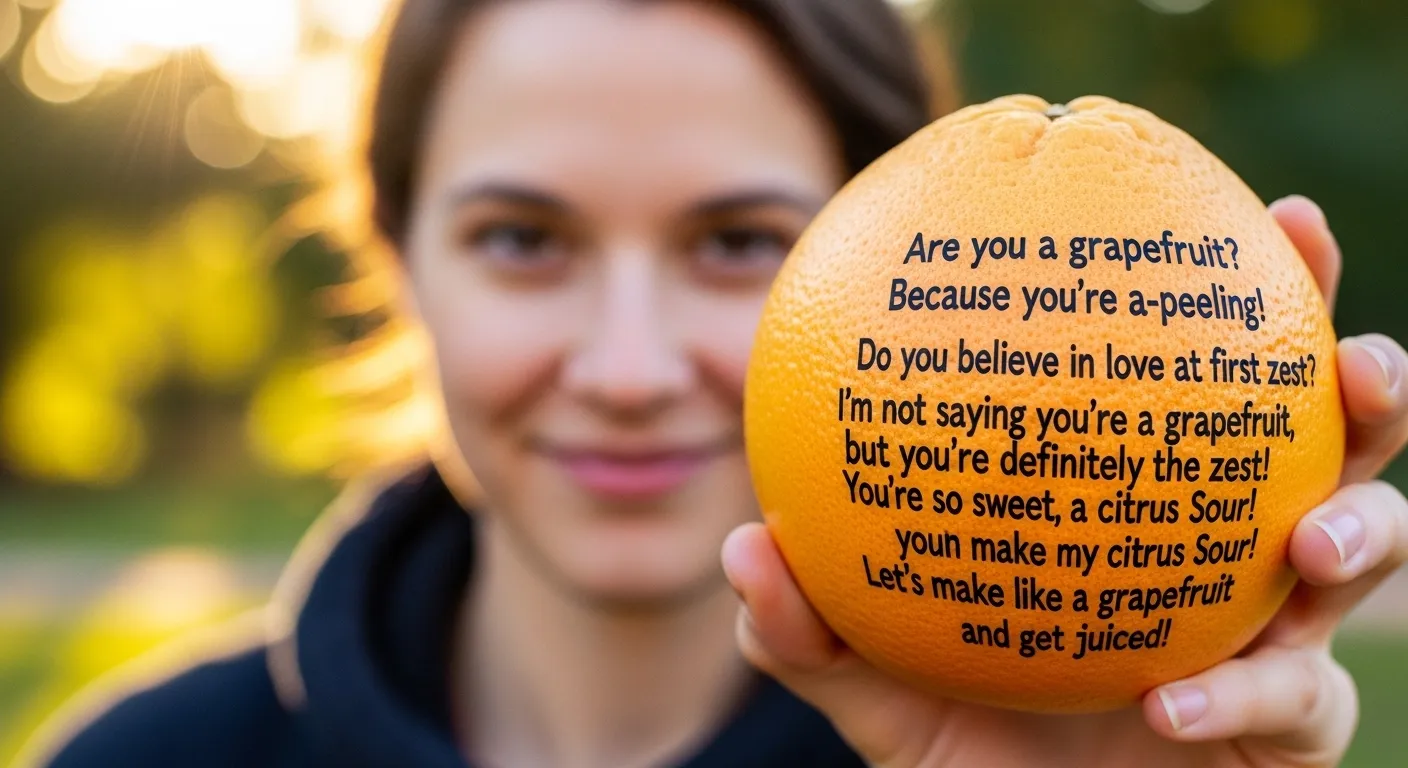 Grapefruit Pickup Lines