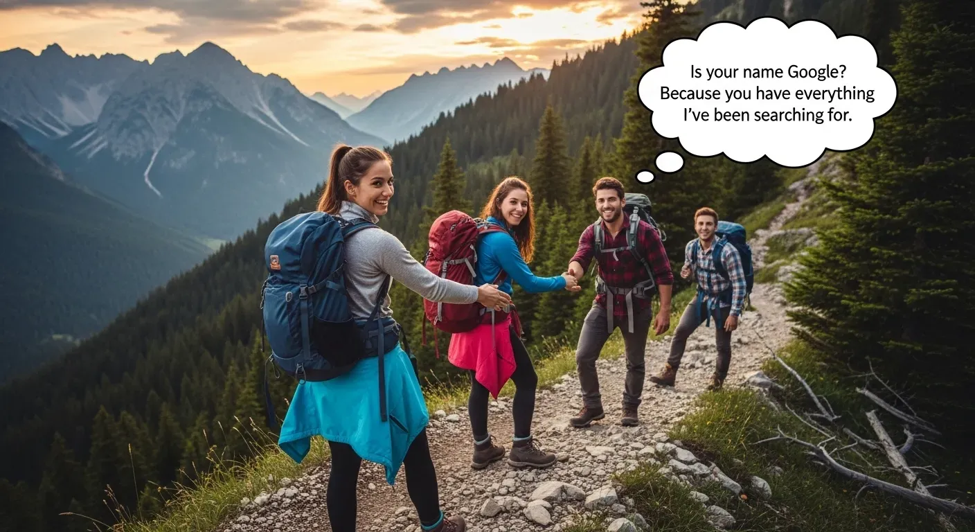 Hiking Pickup Lines