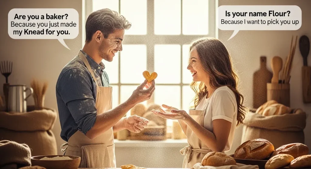Romantic Flour Pickup Lines