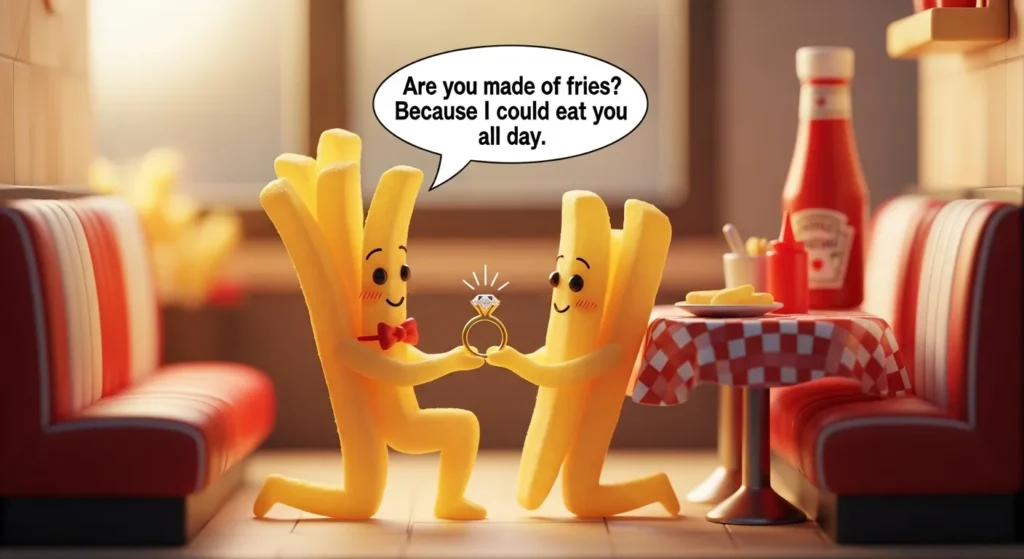 Romantic Fries Pickup Lines