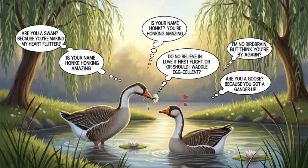 Romantic Goose Pickup Lines