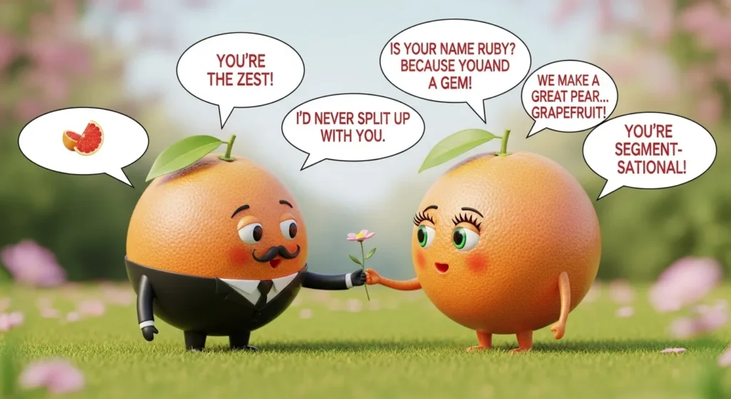 Romantic Grapefruit Pickup Lines