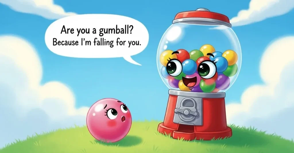 Romantic Gumball Pickup Lines