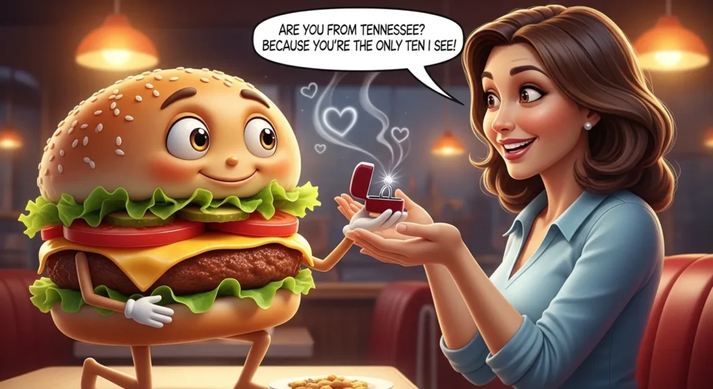 Romantic Hamburger Pickup Lines