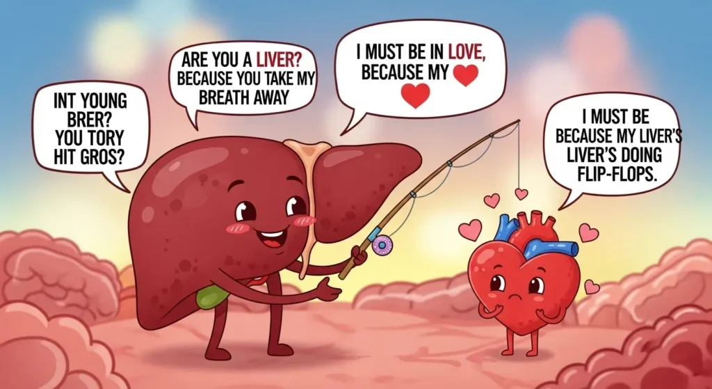Romantic Hepatic Pickup Lines