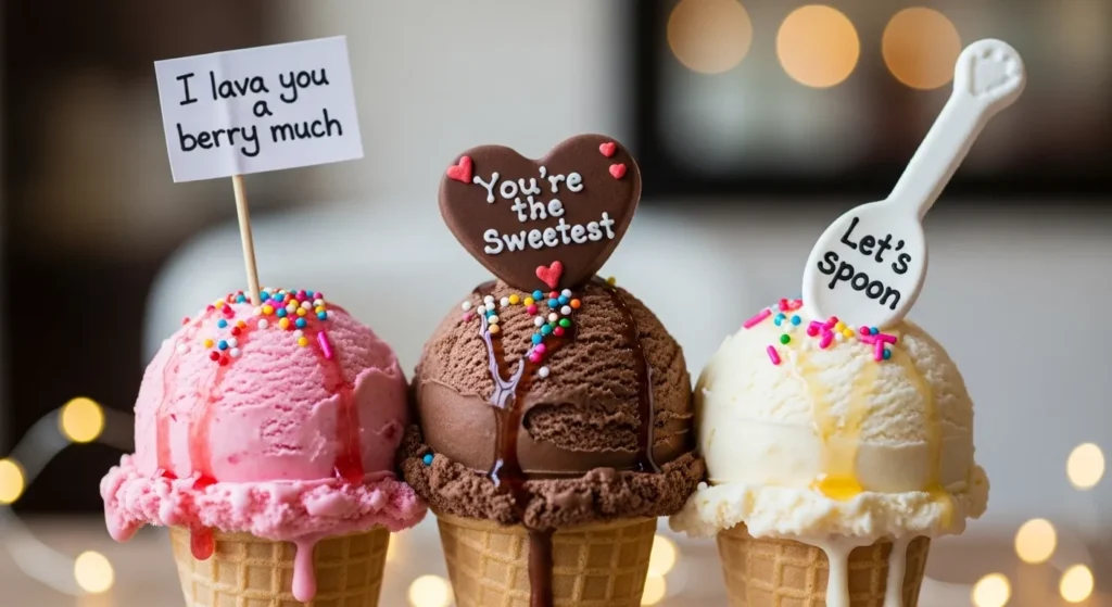 Romantic Ice Cream Pickup Lines