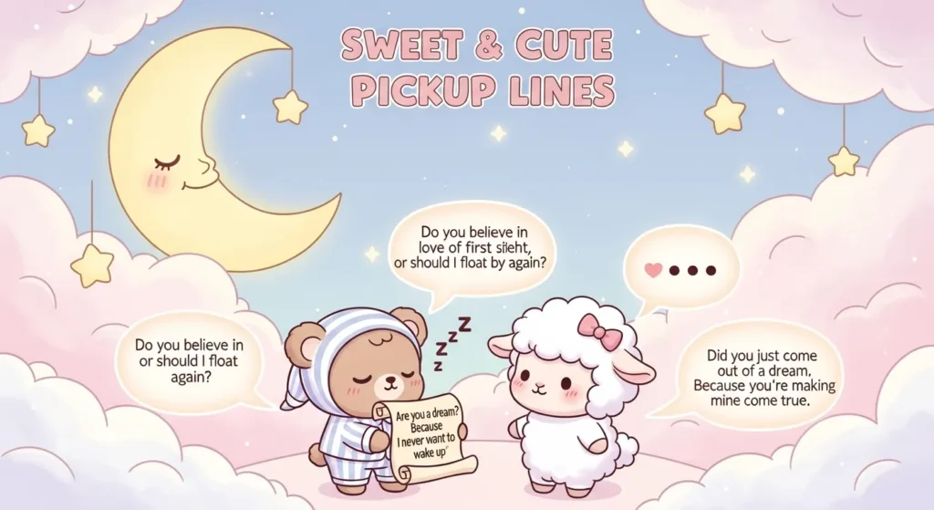 Sweet & Cute Dream Pickup Lines